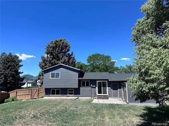 4382 S Xenon St, Morrison, CO 80465 - back of property featuring entry steps and a patio