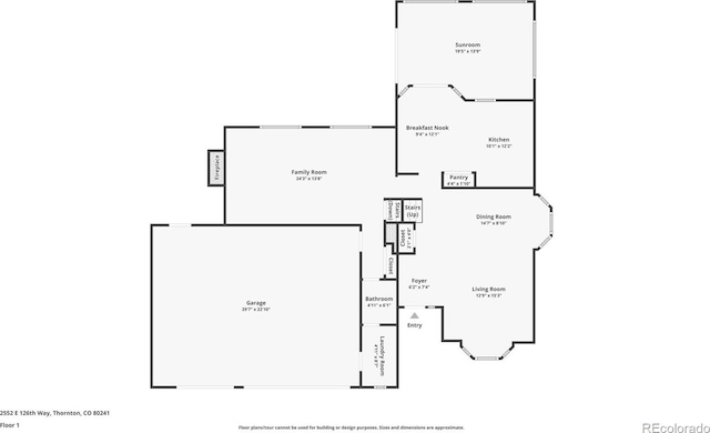 2552 E 126th Way, Thornton, CO 80241 - room layout