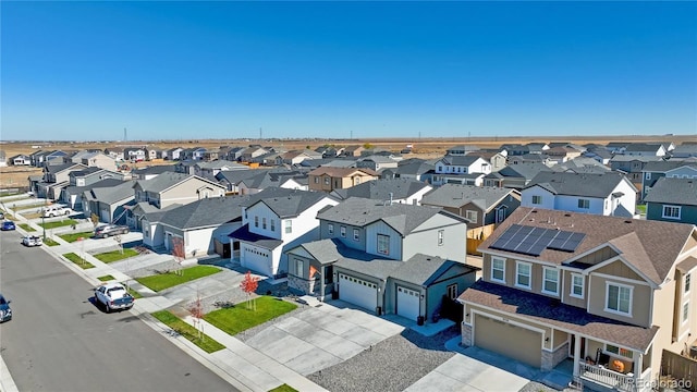 drone / aerial view with a residential view