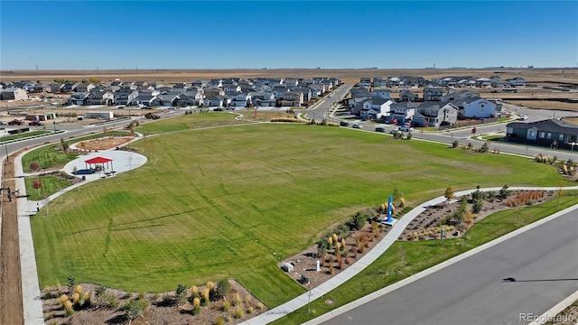 drone / aerial view featuring a residential view