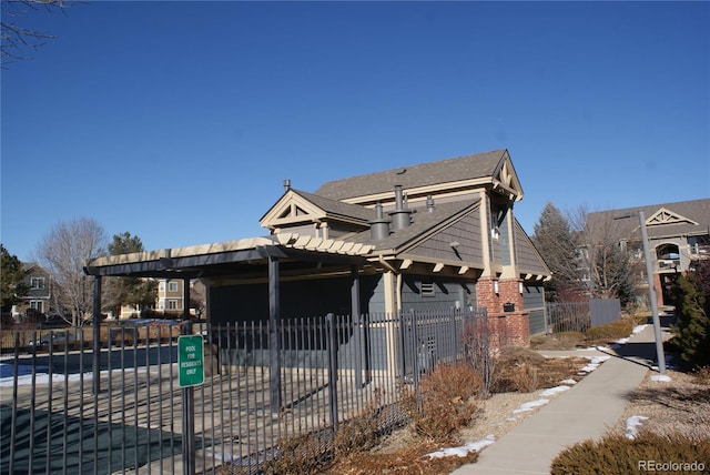 view of front of home