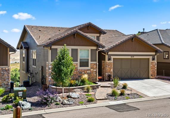 craftsman-style house with a garage