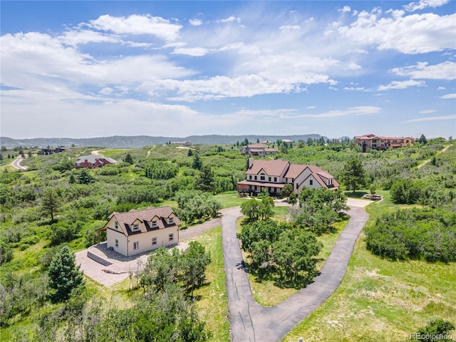 view from above of property