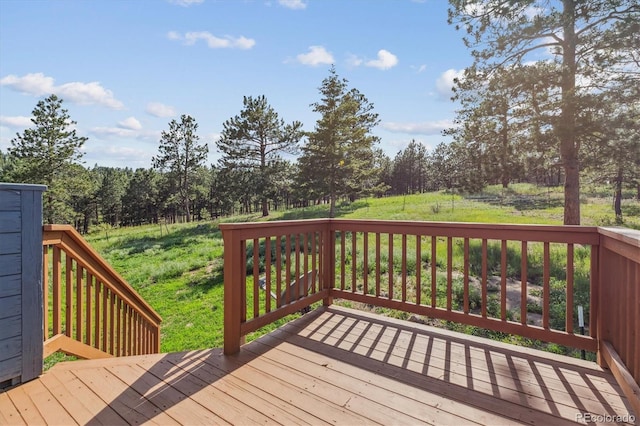 5939 S Skyline Dr, Evergreen, CO 80439 - view of wooden terrace