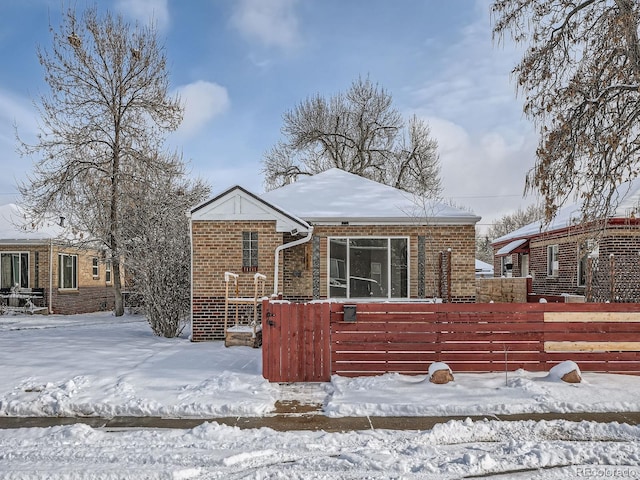 view of front of home