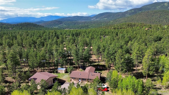 194 Tincup Ter, Bailey, CO 80421 - bird's eye view of mountains and a heavily wooded area