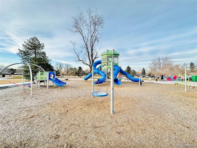 view of jungle gym