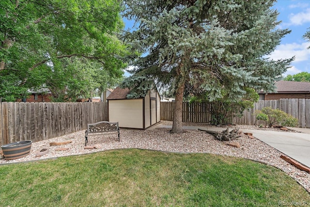 2130 Squires St, Longmont, CO 80501 - fenced backyard with a storage unit