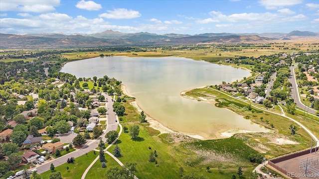 2130 Squires St, Longmont, CO 80501 - drone / aerial view of a water and mountain view