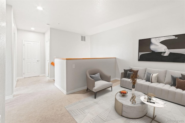 23500 E Alamo Pl Unit C, Aurora, CO 80016 - living area featuring carpet flooring and recessed lighting