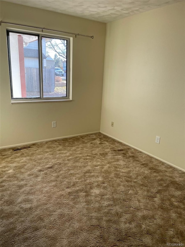 view of carpeted empty room