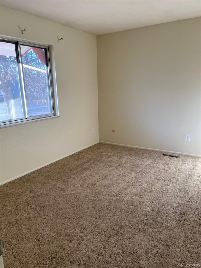 view of carpeted empty room