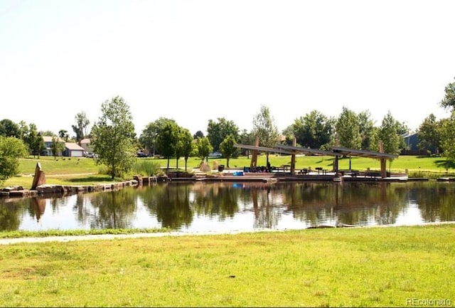 view of water feature