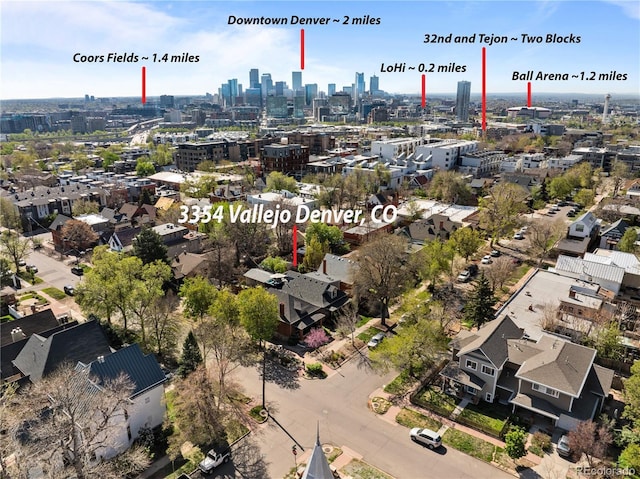 bird's eye view of a view of skyline