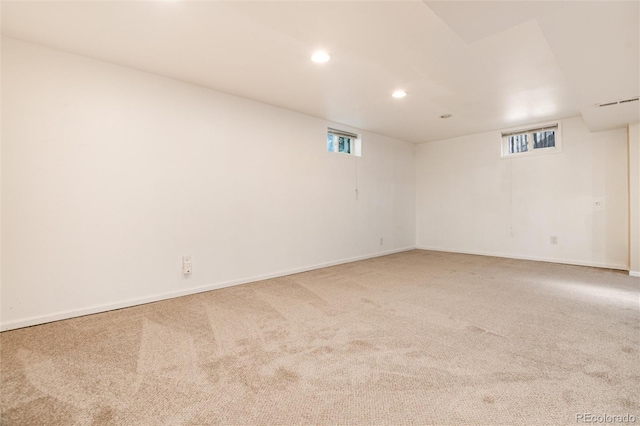 7695 S Harlan St, Littleton, CO 80128 - carpeted empty room featuring recessed lighting and baseboards