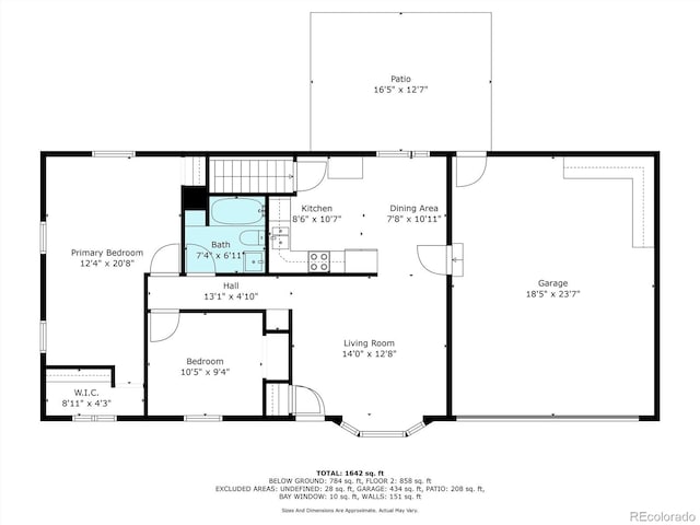 7695 S Harlan St, Littleton, CO 80128 - floor plan / room layout