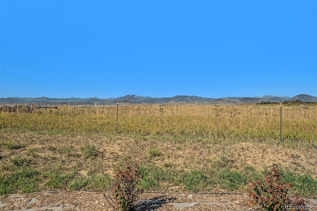 property view of mountains with a rural view