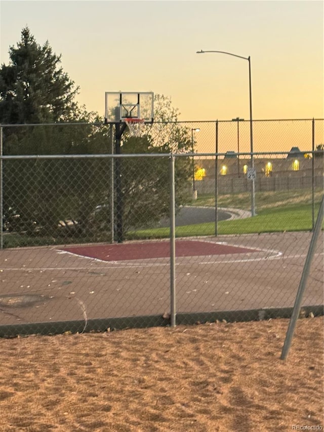 view of basketball court