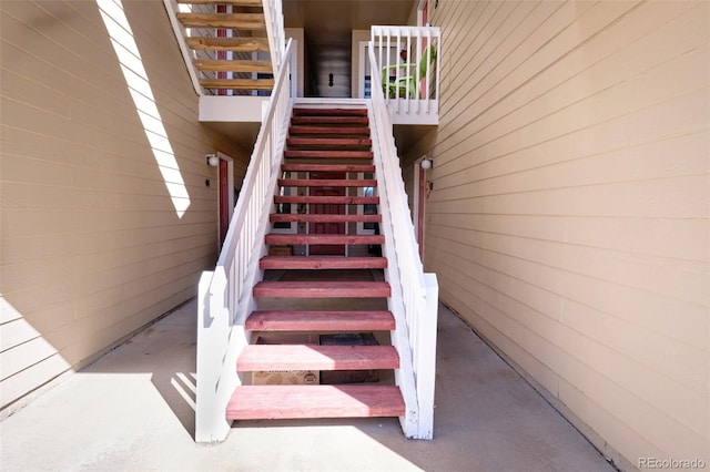 view of stairs