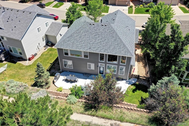 7329 Arco Iris Ln, Castle Pines, CO 80108 - aerial perspective of suburban area