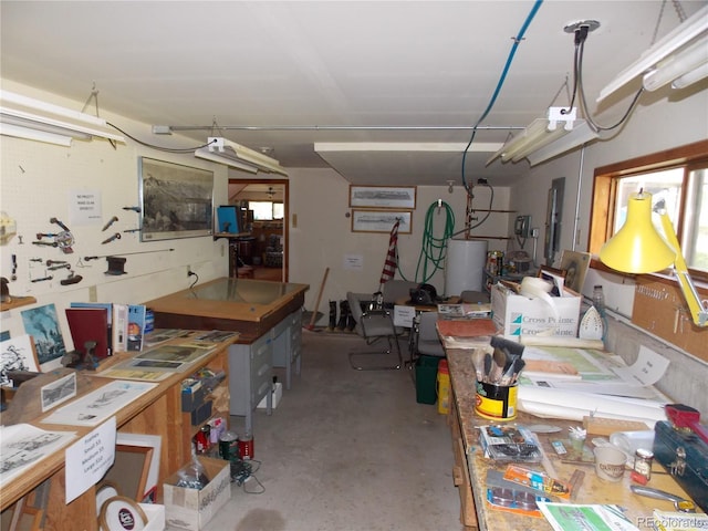 171 Broken Wagon Rd, Woodland Park, CO 80863 - garage featuring water heater