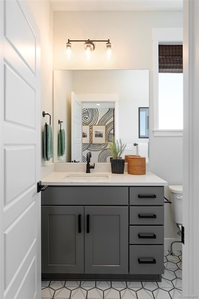 bathroom featuring vanity