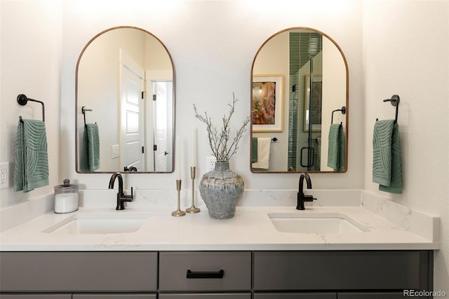 bathroom with vanity