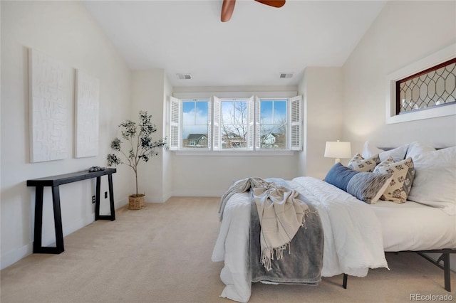 11776 Perry St, Westminster, CO 80031 - bedroom with visible vents, carpet flooring, baseboards, and ceiling fan