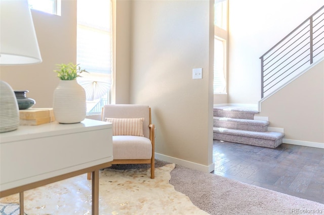 15738 E Broncos Pl, Englewood, CO 80112 - sitting room featuring stairs and plenty of natural light