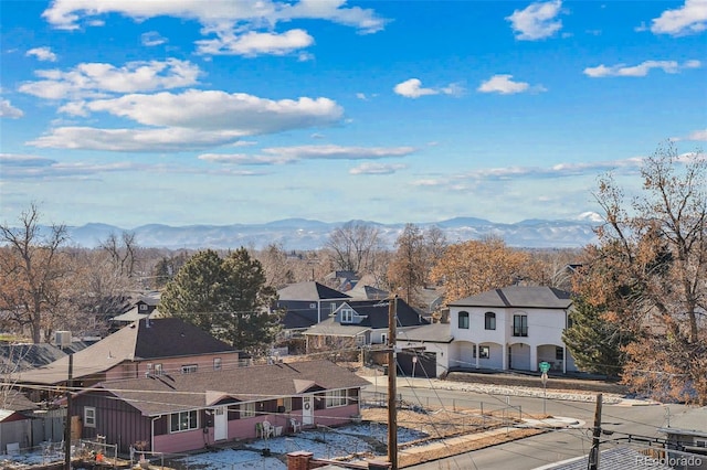 mountain view featuring a residential view