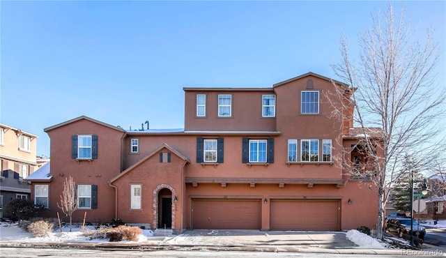 view of front of home featuring a garage