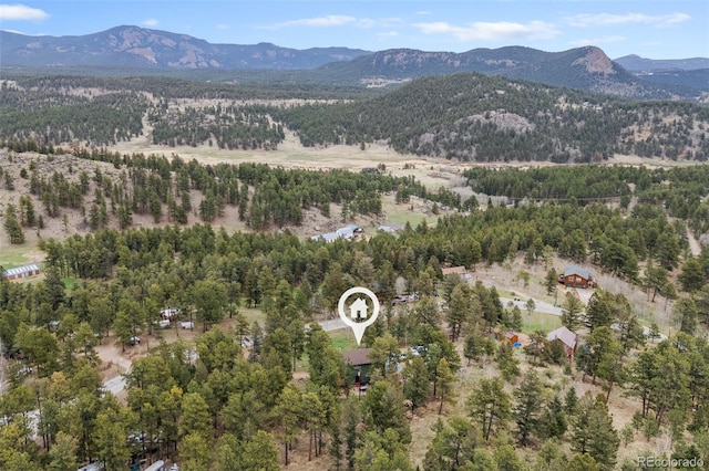 518 Pine Dr, Bailey, CO 80421 - aerial view of a mountainous background