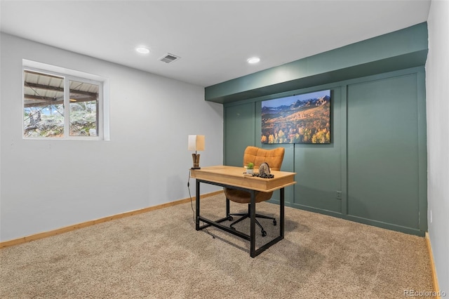 518 Pine Dr, Bailey, CO 80421 - carpeted home office with recessed lighting