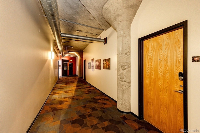 1863 Wazee St Unit 4B, Denver, CO 80202 - hall with stone finish flooring