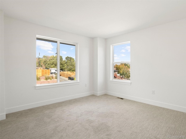 view of carpeted empty room