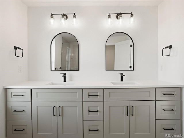 bathroom featuring vanity