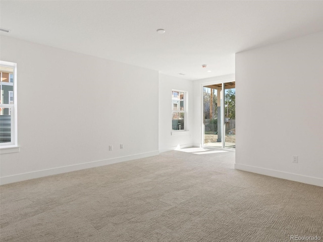 view of carpeted empty room