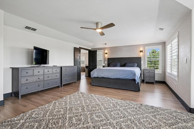 5665 Vistancia Ct, Parker, CO 80134 - bedroom featuring wood finished floors and ceiling fan