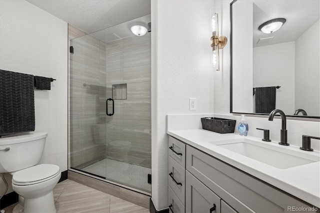 5665 Vistancia Ct, Parker, CO 80134 - bathroom featuring vanity and a stall shower