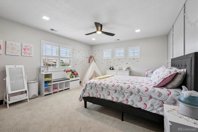 5665 Vistancia Ct, Parker, CO 80134 - carpeted bedroom with a ceiling fan