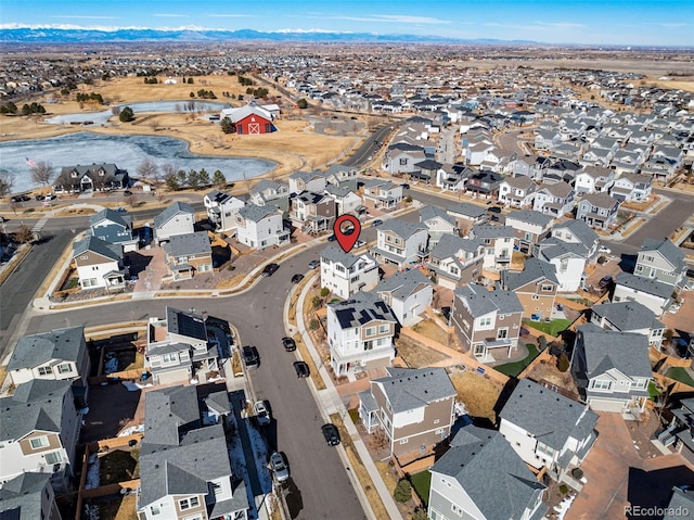 bird's eye view featuring a residential view