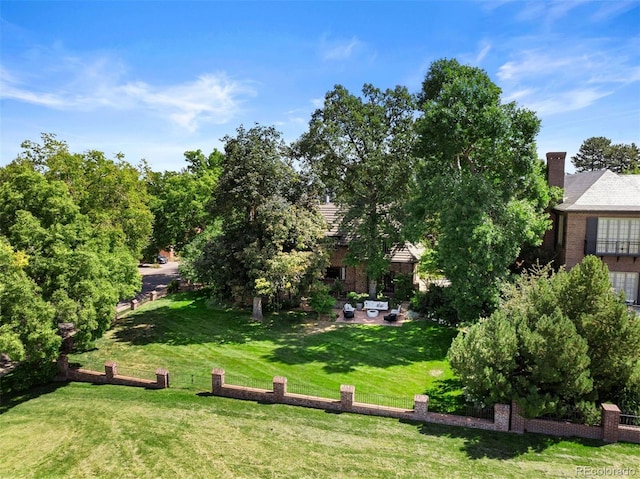 view of yard featuring a patio area