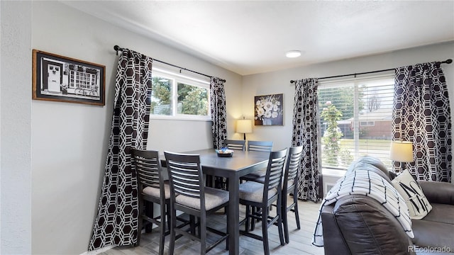 dining room featuring hardwood / wood-style floors