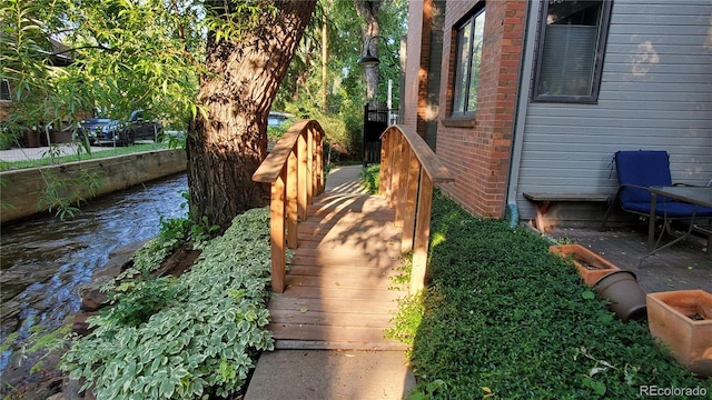 1633 18th St Unit 2, Boulder, CO 80302 - exterior view of brick siding and a water view