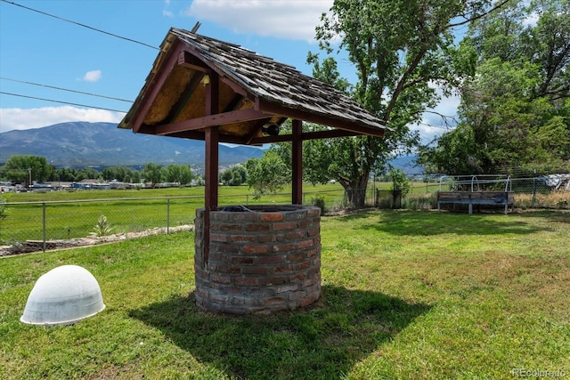 exterior space featuring a mountain view and a rural view