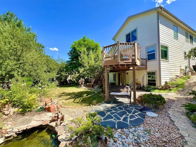 9466 Morning Glory Ln, Highlands Ranch, CO 80130 - view of yard with a patio area and a wooden deck