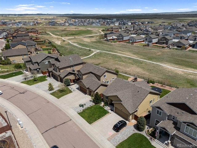aerial view of residential area