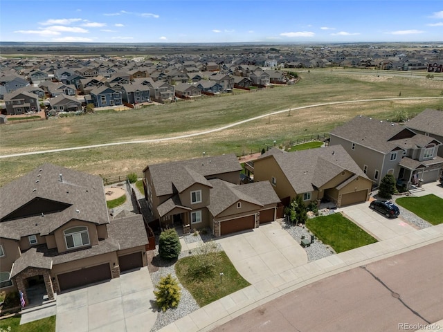 aerial view of residential area