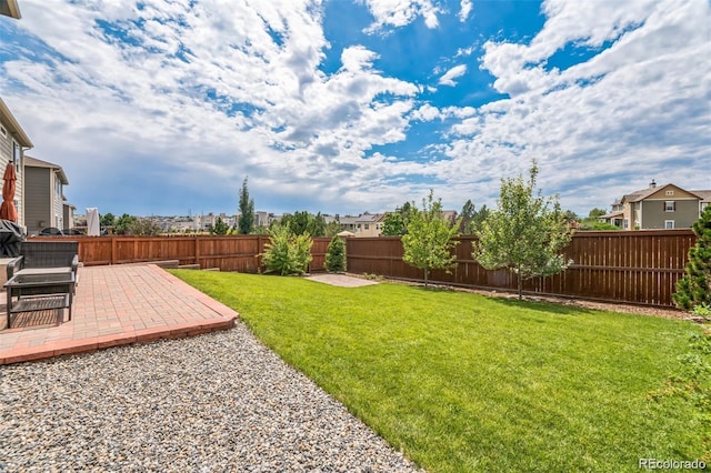 view of yard with a patio