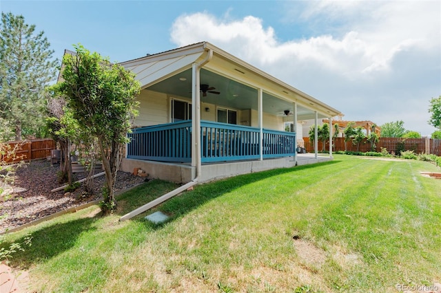 10877 W 55th Ln, Arvada, CO 80002 - view of yard with a ceiling fan